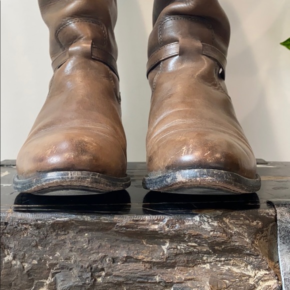 FRYE brown leather riding boots - Picture 4 of 8